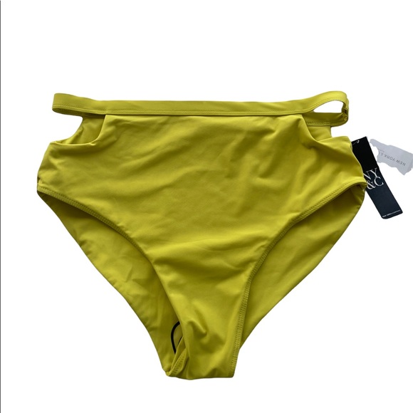 New York & Company Other - High Rise Bikini Bottom Side Cutouts Lime New York & Company NWT Size Medium
